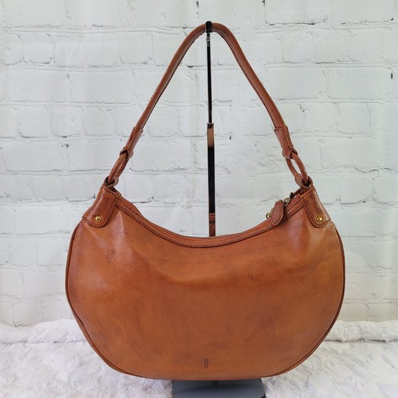 NICOLE ST. GILLES Paris Brown Leather Woven Braided Shoulder Bag - Picture 4 of 13